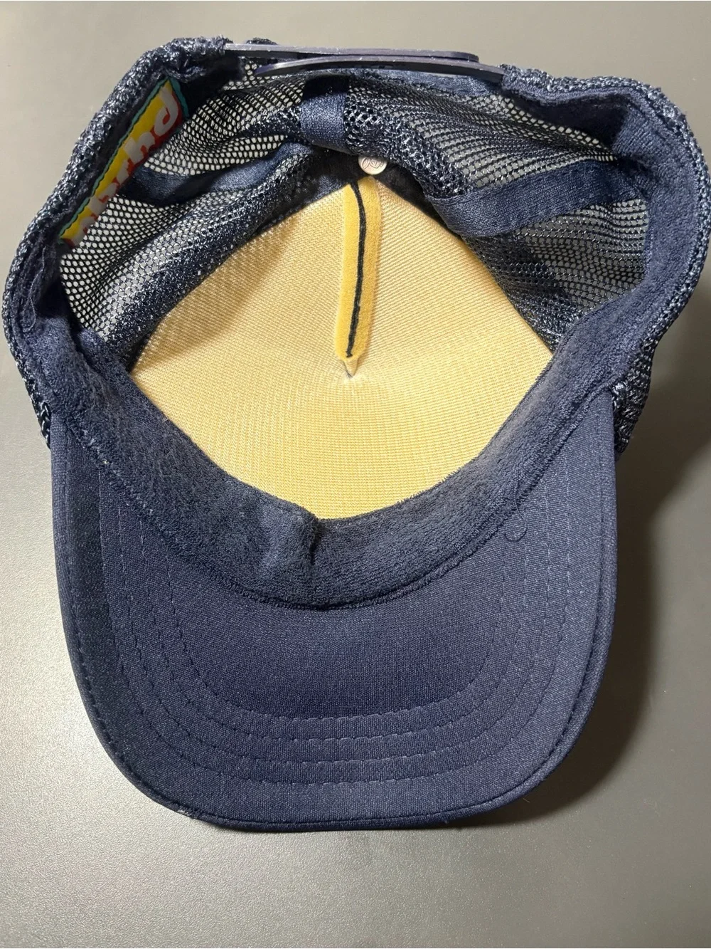 NBRHD Happy Face Patch Mesh Trucker Hat